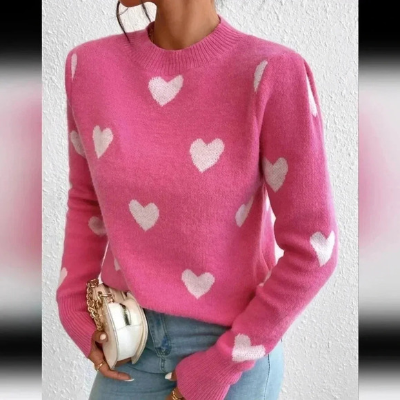 Heart Pattern Sweater - Picture 6 of 10